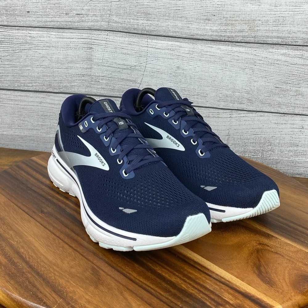 Brooks Ghost 15 Peacoat Pearl Salt Air Running Shoes 1203801B450 Women Size 11.5